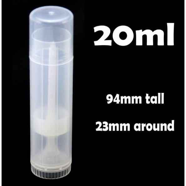 [10 หลอด] หลอดเปล่าโลชั่นสติ๊ก หลอดเปล่าโรลออน แบบวงกลม 20 ml