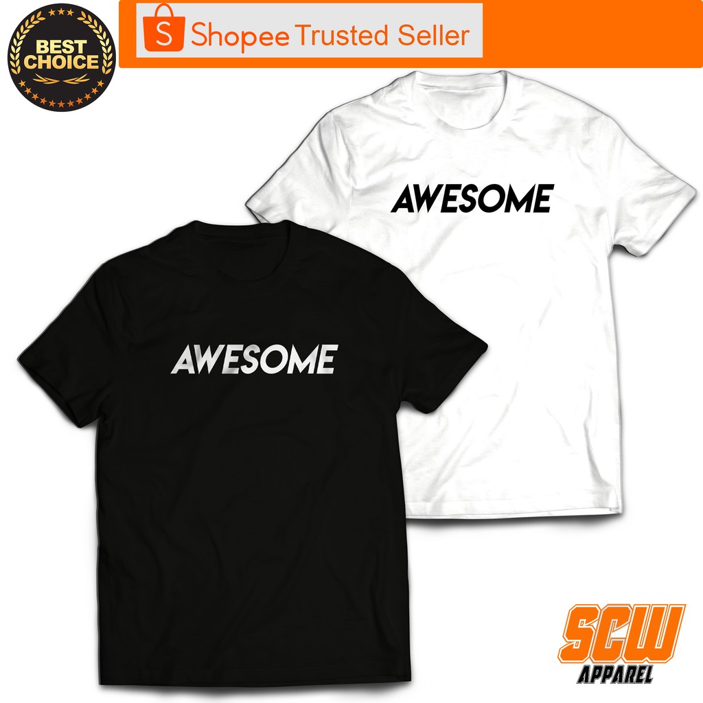 🔥ผู้หญิงพรีเมี่ยมไวรัส🔥เสื้อยืด AWESOME STREETWEAR ผ้าฝ้าย UNISEX