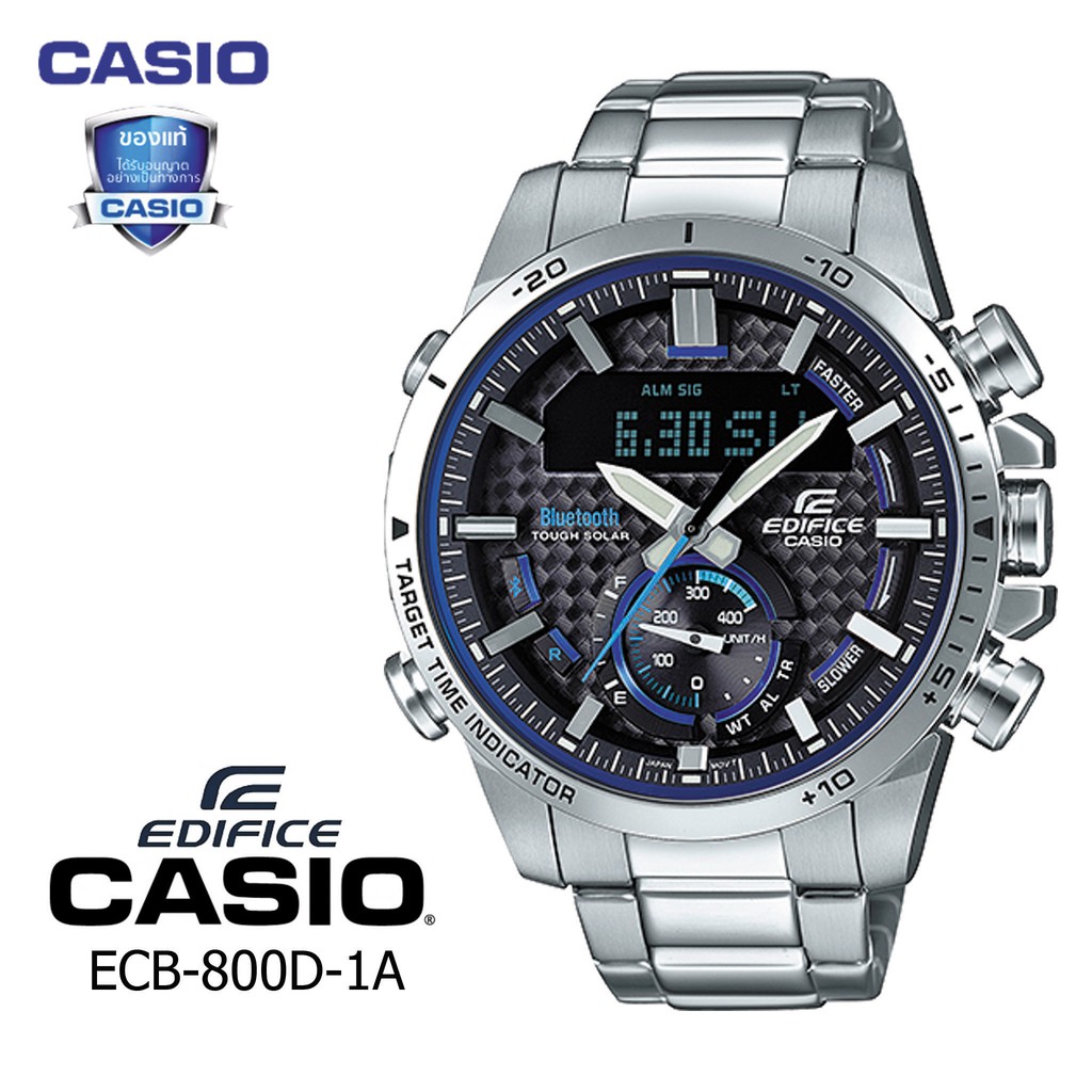 นาฬิกาข้อมือ CASIO EDIFICE รุ่น ECB-800-1A รับประกัน 1 ปี