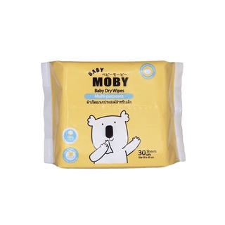 Baby Moby เบบี้โมบี้ผ้าเช็ดอเนกประสงค์สำหรับเด็ก 20×20 ซม. 30 แผ่น