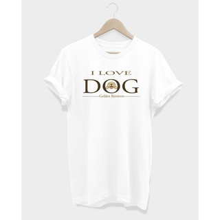 เสื้อยืดหมาโกลเด้น I LOVE DOG