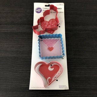 Wilton 3pcs Love Letter Cookie Cutter Set