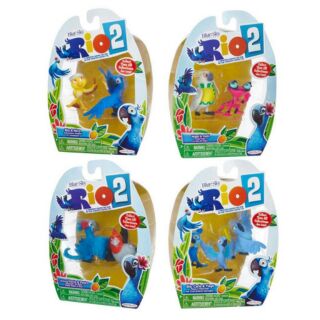 Jakks Pacific : Minifigure RIO 2 ครบชุด 4 กล่อง น่ารักๆ ของใหม่ มือ 1 ครบชุด 4 แพค ของแท้ 100%