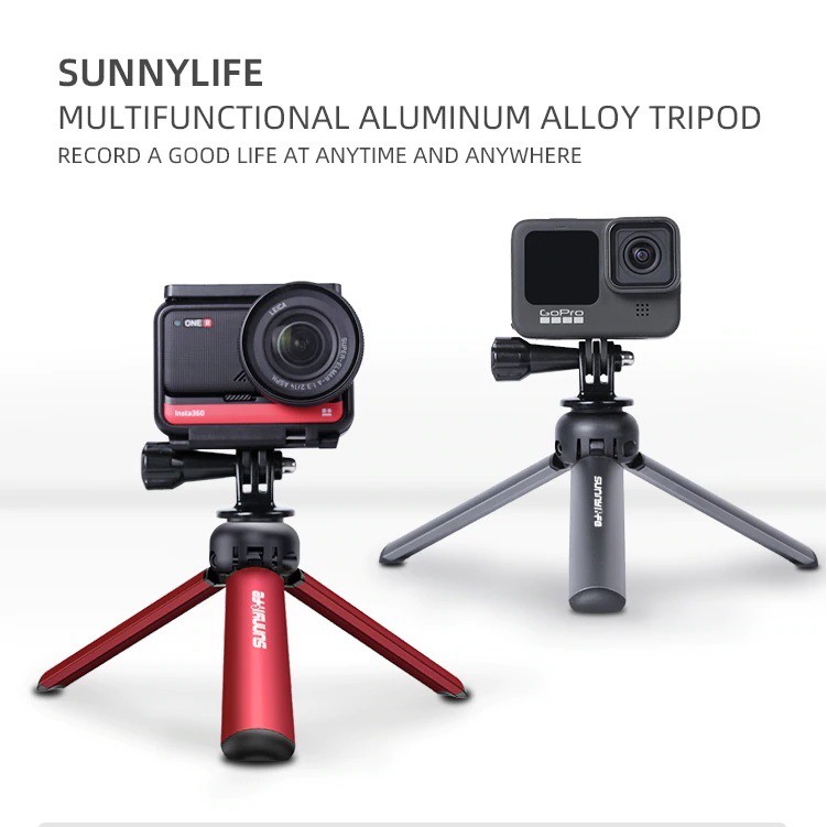 SUNNYLIFE Hand Grip ขาตั้งกล้องสําหรับ GoPro HERO 10 9 8 7 6 5 MAX / Insta360 ONE R / DJI OM 4 POCKE