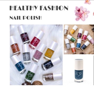 #สีทาเล็บ HEALTHY FASHION ยาทาเล็บกึ่งเจล เกรดพรีเมี่ยม ไม่ต้องอบ สีเงาสวยแห้งเร็ว สินค้าพร้อมส่ง