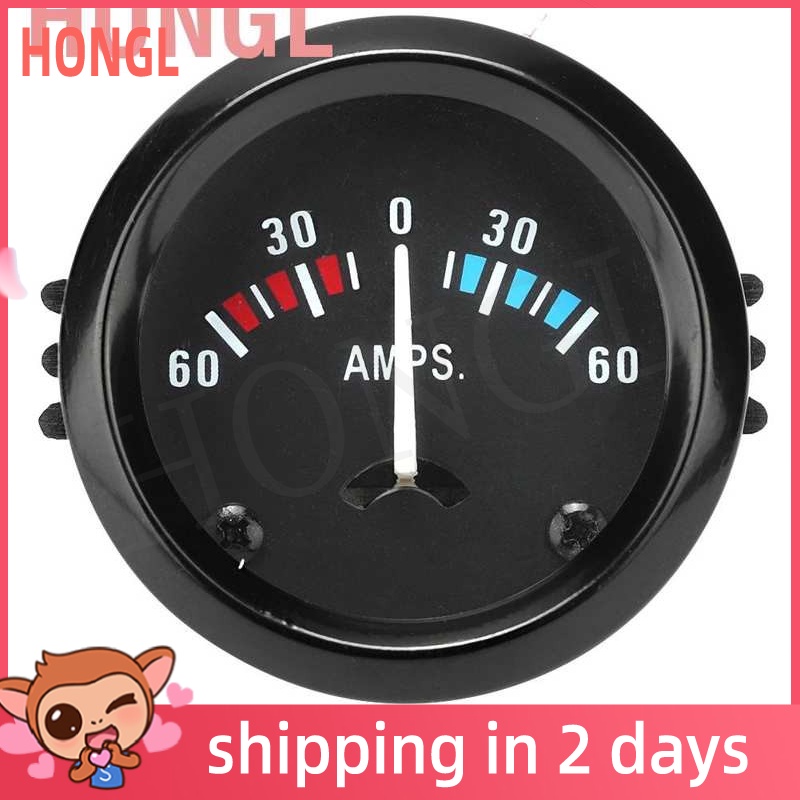 12V 60-0-60 AMP Ampere Meter แอมป์มิเตอร์ Universal Gauge สําหรับรถยนต์ US