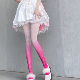 New Tights Women Anime Pantyhose Fashion Pattern Fishnet Stockings Sexy Harajuku Socks Nylon Women Color Tights Women