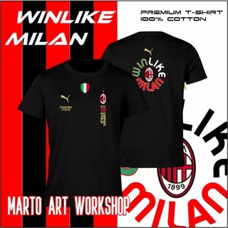 เสื้อยืด พิมพ์ลาย AC MILAN CAMPIONI DItalia 19l Scudetto สําหรับผู้ชาย