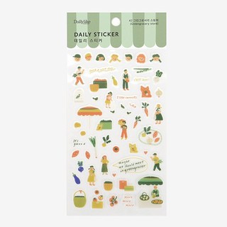 Daily sticker - 42 Greengrocery store สติ๊กเกอร์ใส