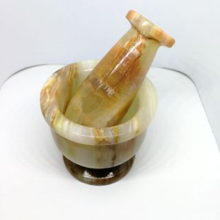 ครกหิน Onyx Mortar and Pestle จากปากีสถาน