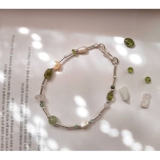 Zzzilver Silver Bracelet Peridot * Mix Stones