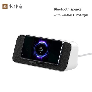 Xiaomi YouPin 30W Bluetooth 5.0ลำโพง Fast Qi Wireless Charging NFC Dual ลำโพงเบสสำหรับ IPh One 11สำหรับ Xiao Mi 9/10 Pro สำหรับ S10