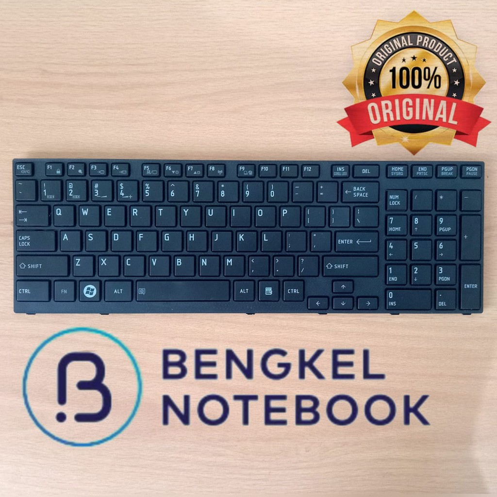 Toshiba Satellite P750 P750D P755 P755D P770 P770D P775 คีย์บอร์ดสีดํา