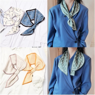 CICI New Fashion Silk Scarf ผ้าพันคอซาติน ผ้าพันคอผ้าไหมขนาดเล็กสไตล์เกาหลี