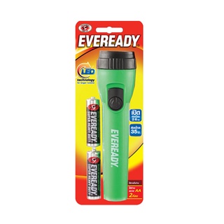 ไฟฉาย คละสี Eveready EV2AA1 LED + ถ่าน 1215