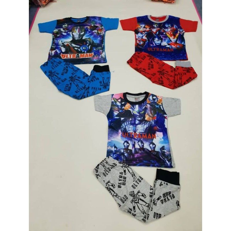 Stok* SET PYJAMAS ULTRAMAN KIDS ชุดของเล่นสําหรับเด็ก