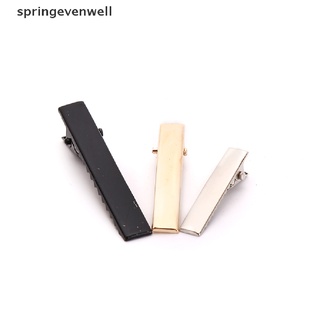 [springevenwell] กิ๊บปากจระเข้ สีดํา 100 ชิ้น