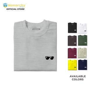 เสื้อยืดผ้าฝ้ายพิมพ์ลายขายดี ✼Monarchy SUNGLASS Logo Tee Vol. 4 | Shirts T-Shirt Tshirt for Men and Women | Shirt TShirt