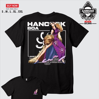 เสื้อยืดผ้าฝ้ายพรีเมี่ยม เสื้อยืด ลายการ์ตูนอนิเมะวันพีช Karimake BOA HANCOCK V2เสื้อยืดอินเทรนด์