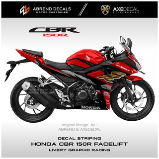 สติกเกอร์ ลายกราฟฟิค ปรับแต่งเอง ติดรถจักรยานยนต์ CBR 150R FACELIFT HONDA CBR K45 G K45 N