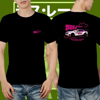 แขนสั้นcrew neckเสื้อยืด พิมพ์ลาย Need For Speed สีดํา สีขาว คุณภาพพรีเมี่ยม MIMI_001S-XXXXL