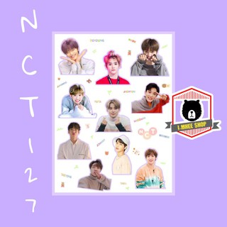 สติ๊กเกอร์ไม่ไดคัท NCT127 ขนาด A6