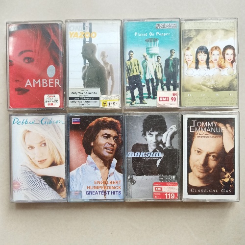 เทปคาสเซ็ตเทปเพลงสากลหลายยุค AMBER, YAZOO, MLTR, BOND, DEBBIE GIBSON, ENGELBERT, MAKSIM ( Cassette 1