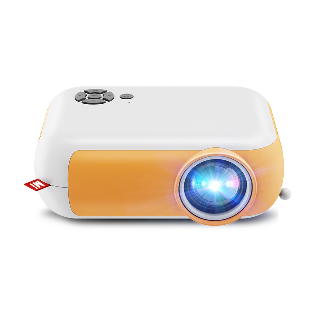 TransJee A10 Mini LCD LED Projector 1080P Home Theater with HD IN AV USB TF Card Slot 3.5