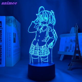 โคมไฟกลางคืน LED รูปการ์ตูนอนิเมะ Rikka Love Chunibyo Other Delusions เปลี่ยนสีได้ พร้อมรีโมตคอนโทรล สําหรับ Rikka Takanashi G*F