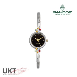 นาฬิกา SANDOZ รุ่น SD99263AG04 หน้าดำเข็มทอง สำหรับผู้หญิง