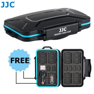 JJC 27 30 สล็อต กล่องการ์ดหน่วยความจำพร้อมเครื่องอ่านการ์ด USB 3.0 กล่องการ์ด SD ดีลักซ์สำหรับ SD / MSD Micro SD / TF / ไมโครซิม / นาโนซิมการ์ด