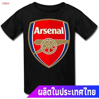 cdpo เสื้อยืดกีฬา Kids 100% Cotton Arsenal Logo Cool T-Shirt Short sleeve T-shirts