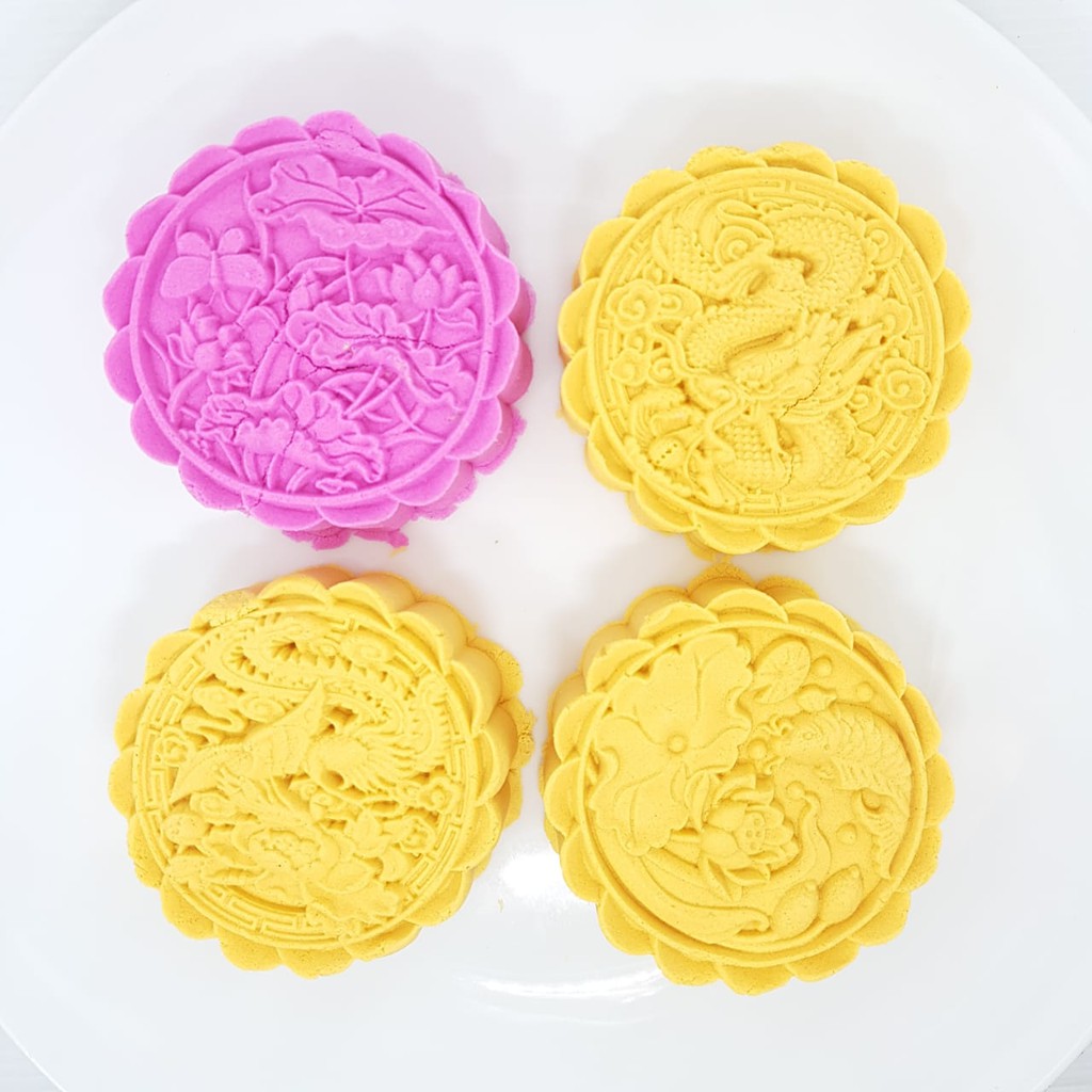 แม่พิมพ์ขนมไหว้พระจันทร์ (150gr) แม่พิมพ์กดขนมไหว้พระจันทร์ (4pc) PREMIUM-BUTTERFLY