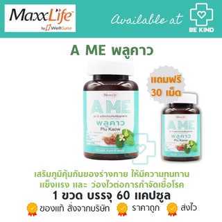 [[📍ซื้อ MAXXLIFE 2 ชิ้นมีแถม📍]] พลูคาวสกัด A ME 60 แคปซูล แถมฟรี 30 เม็ด เสริมภูมิคุ้ม✨💪