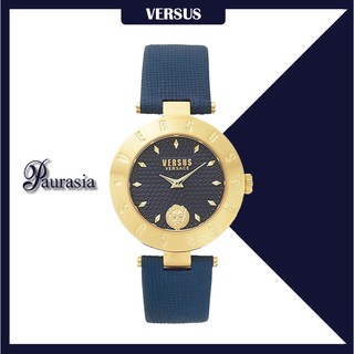 [ของแท้] Versus by Versace นาฬิกาข้อมือ ผู้หญิง รุ่น VERSUS S7705-0017 LOGO BLUE DIAL BLUE STRAP SS paurasia ปอเรเซีย