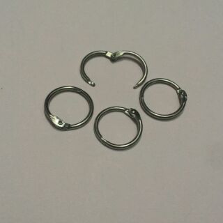 ห่วงกลมสปริงสีเงินขนาด2.9cm (แบบบาง) 70232