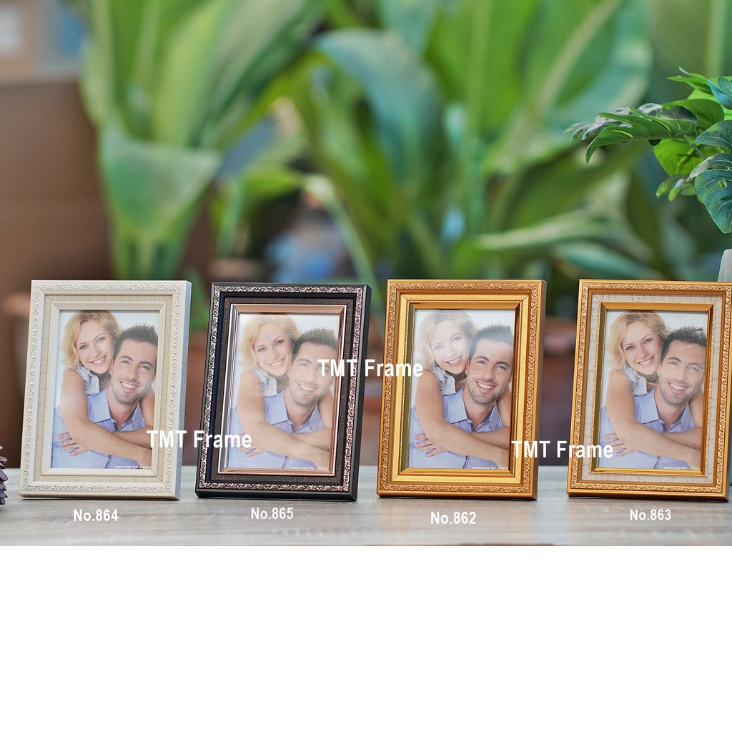 กรอบรูป ใส่รูปภาพขนาด 4x6", 5x7", 6x8", A5(14.8x21 cm) ++ พร้อมกระจกใสด้านหน้า+ขาตั้ง+หูแขวน