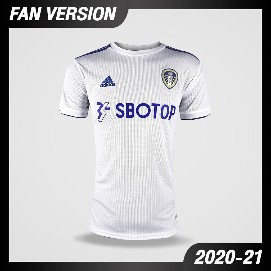 ส่งฟรี [YOUR NAME + อาร์ม,2XL รอบอก 48]เสื้อฟุตบอล Leeds Home ( Fan Ver. ) 2020-21