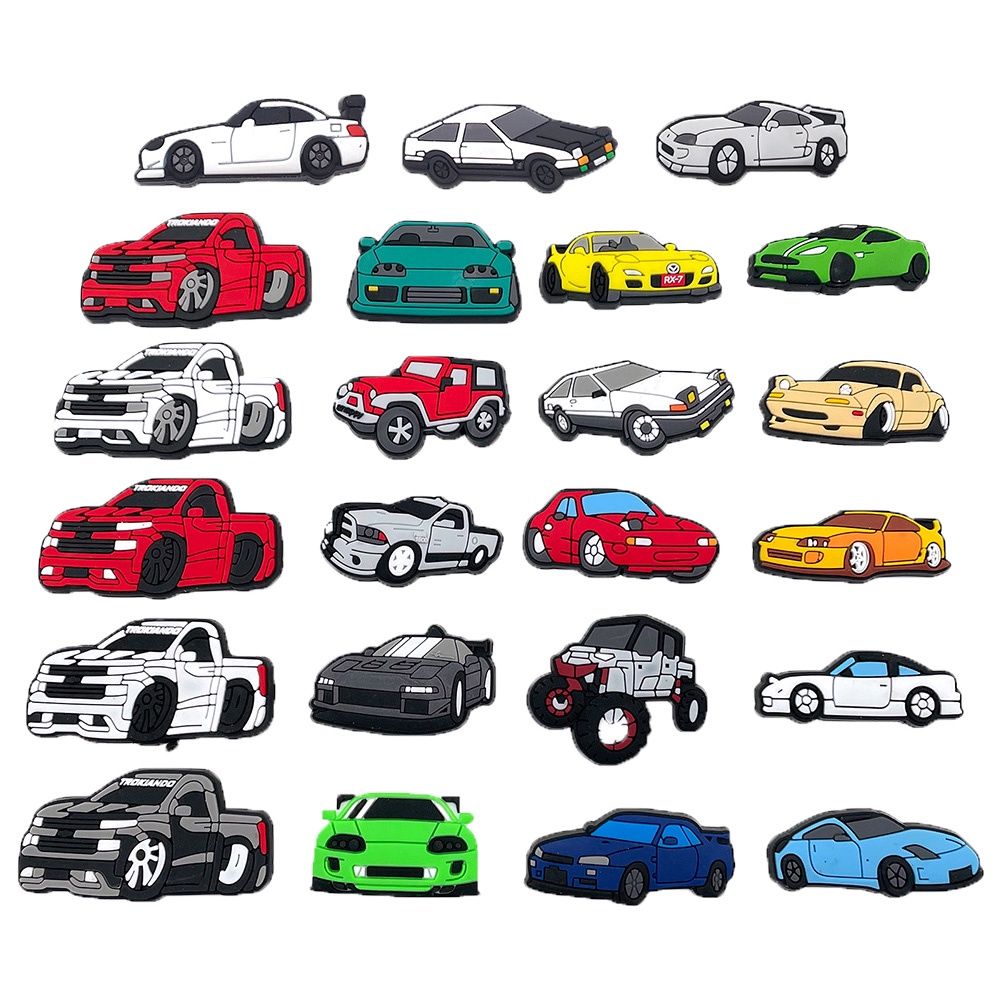 ชุดเครื่องประดับรองเท้า Jibitz 23 ชิ้น สำหรับตกแต่งและเป็นของขวัญ