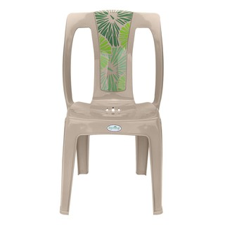 Chair table PLASTIC CHAIR MODERN LOTUS BROWN Outdoor furniture Garden decoration accessories โต๊ะ เก้าอี้ เก้าอี้พลาสติก