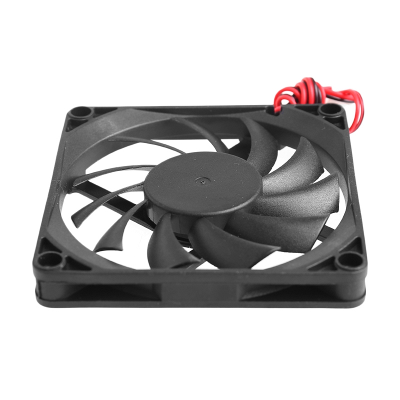 12V 2-Pin 80x80x10mm PC Computer CPU System Heatsink Brushless Cooling Fan 8010