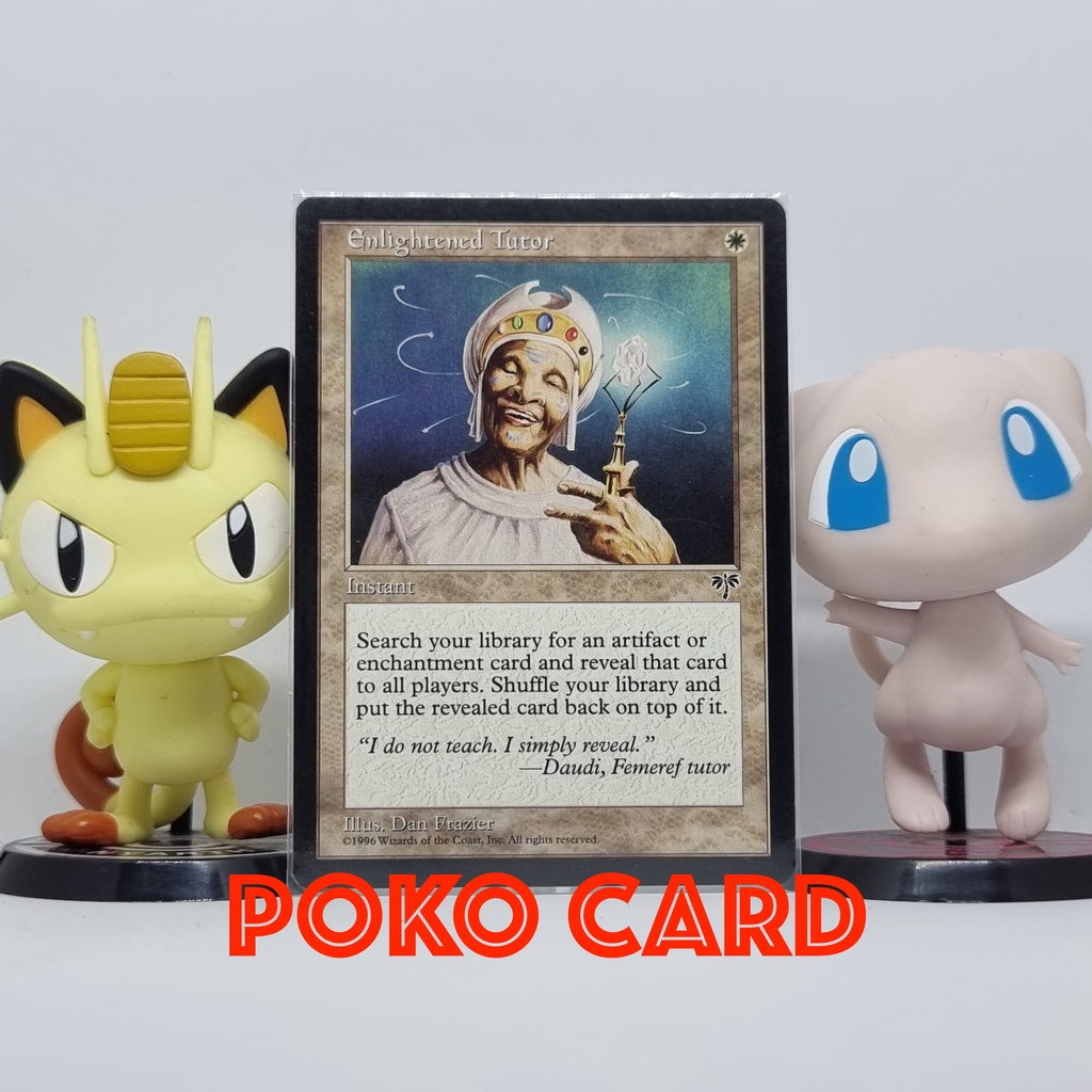 Enlightened Tutor สภาพ Ex การ์ด Magic The Gathering ของแท้ จากชุด Mirage