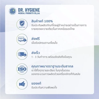 [Official] Dr. Hygiene KN95 Mask หน้ากากอนามัยกรองฝุ่น KN95 5ชั้น (5 /10 /25 ชิ้น)
