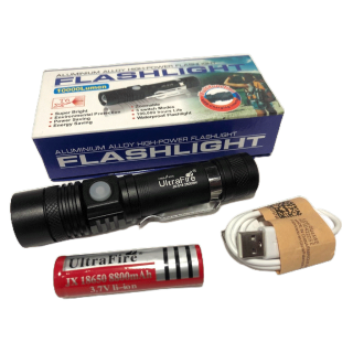 โปรโมชั่น : LED ไฟฉายแรงสูง ไฟฉายซูม JX-518 T6 25000w ชาร์จไฟ USB