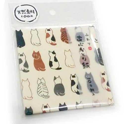 Fuwari กระดาษซับน้ํามัน Furimuki Neko 100 แผ่น