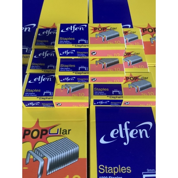 ลวดเย็บกระดาษ ไส้แม็ก ลูกแม็ก No.10 เอลเฟ่น Elfen Max Staples ไส้แม็กซ์ เบอร์10 staple max แม็กซ์ แม