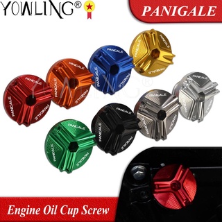 M19*2.5 Motorcycle CNC Engine Oil Cup Filter Fuel Filler Tank Cover Cap Screw For DUCATI PANIGALE 1199 899 2012 2013 201