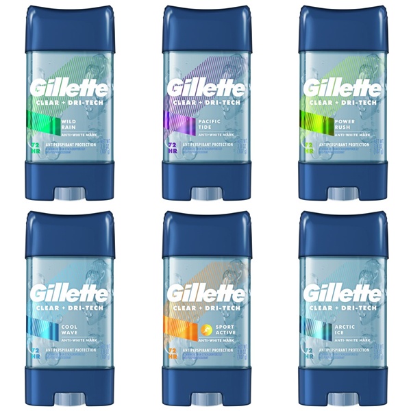 60% Sale!!! EXP.10/25 Gillette® Clear Gel Clear Antiperspirant & Deodorant 107g ยิลเลตต์ เจลใส ระงับ