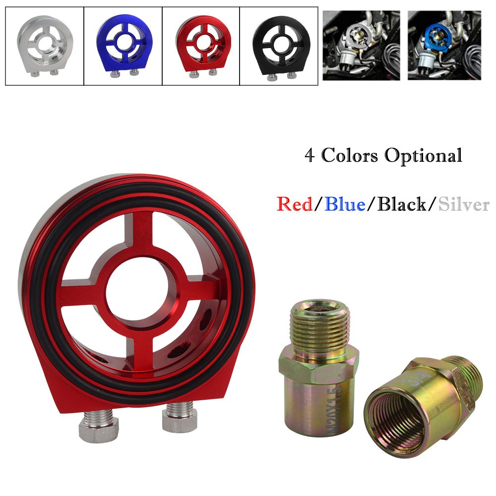 อะแดปเตอร์แผ่นกรองน้ํามัน อลูมิเนียม สําหรับเกจวัดอุณหภูมิน้ํามัน Defi และอะแดปเตอร์เซนเซอร์แรงดันน้ํามัน