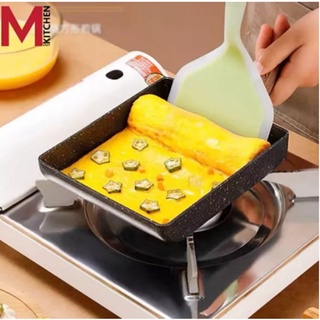 M KITCHEN กระทะทำไข่ม้วน กระทะ กระทะไข่ กระทะทอดไข่ กะทะ ขนาด 13.5x18 ซม EG1358